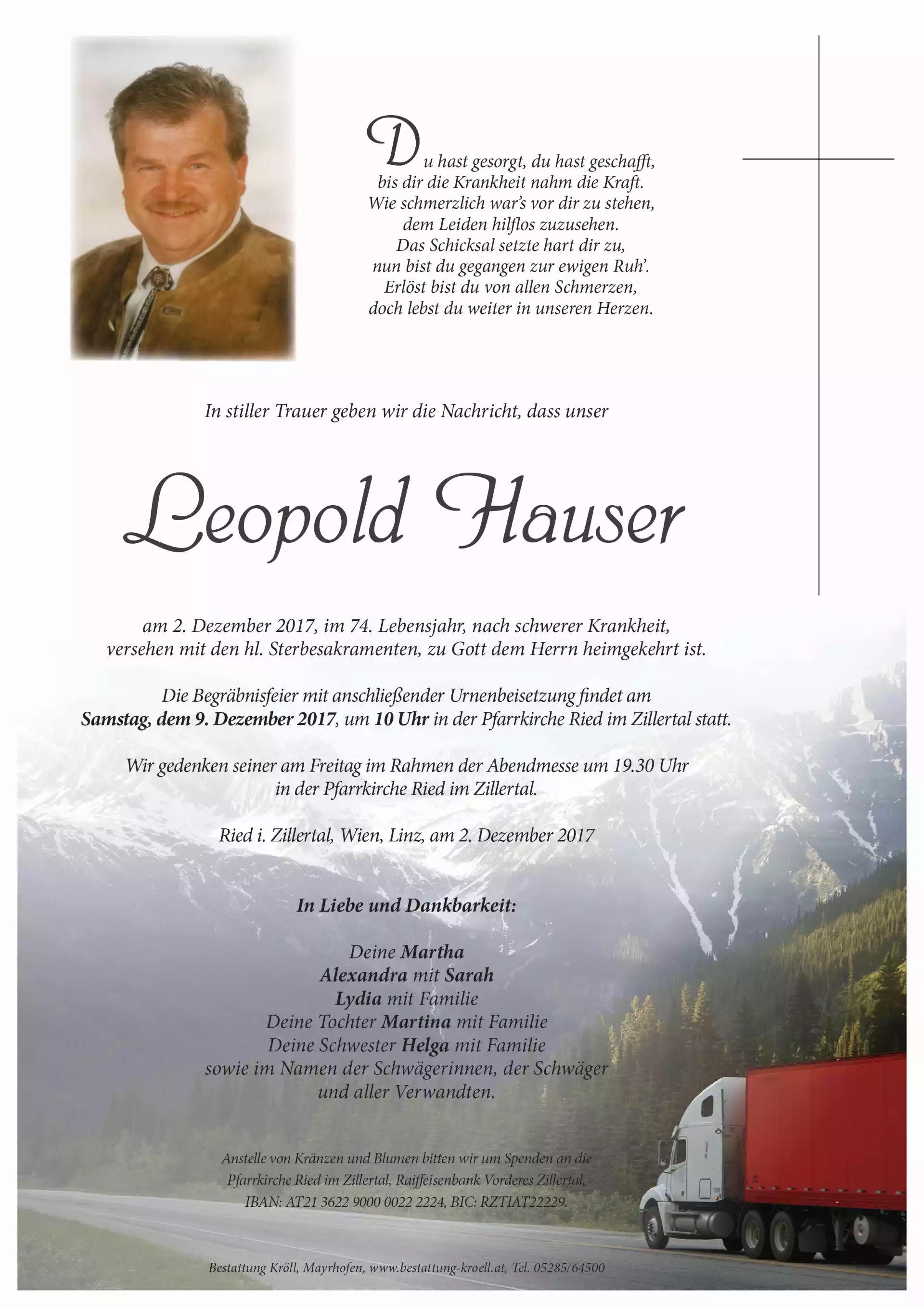 Parte von Leopold Hauser